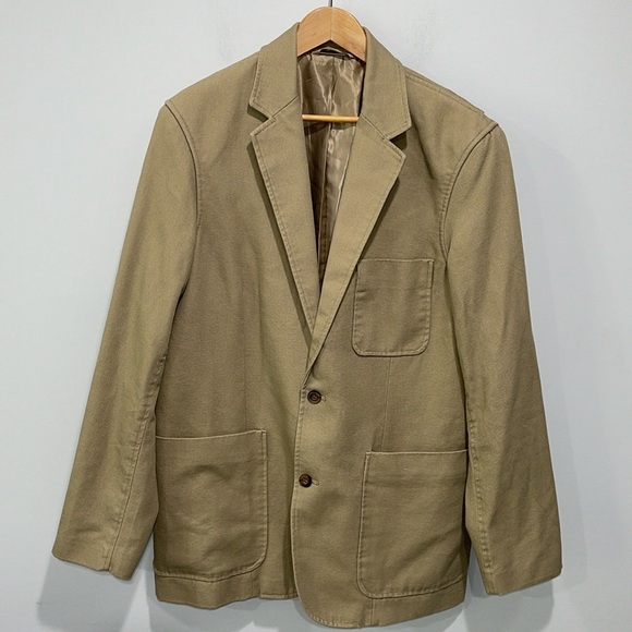 Duluth Trading canvas field utility blazer jacket men’s Size Large Tall - Picture 1 of 12